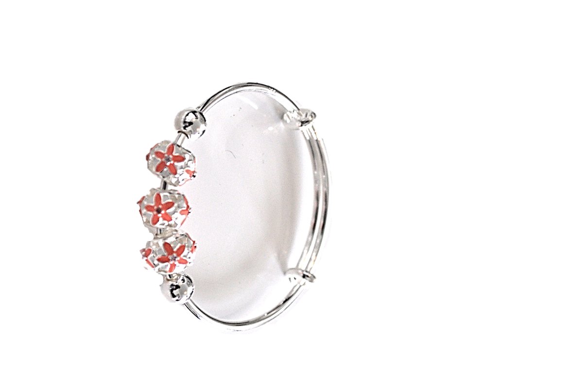 Cherry flower blossom armband - Manks Collections® - 925 Silver bangle
