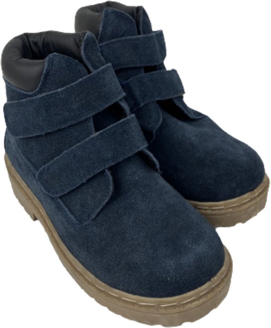 Stevige bergschoenen met klittenband / boots - voor kinderen - Donkerblauw - Wandel / Berg - Suede - Maat 31