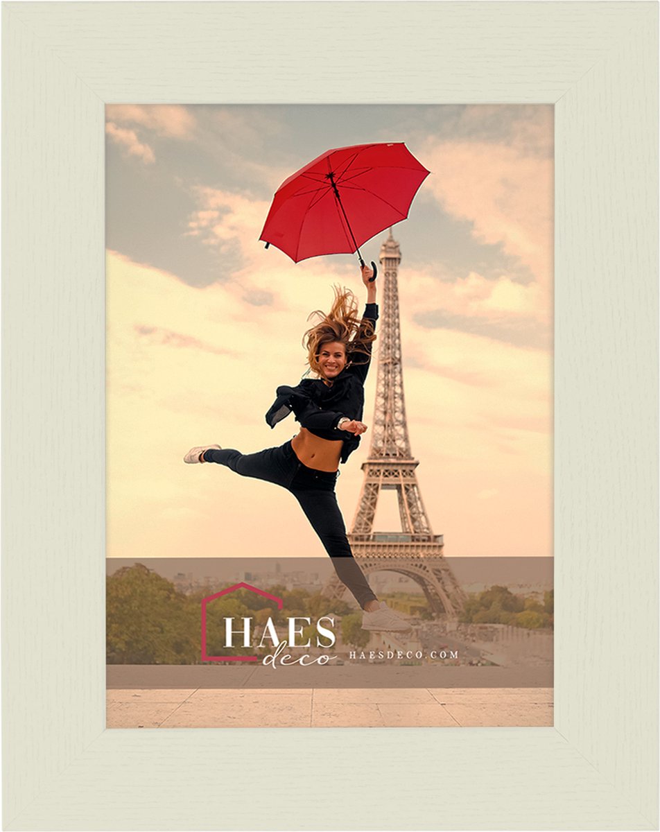 HAES deco Houten fotolijst Paris wit voor 1 foto formaat 15x20 - SP001153