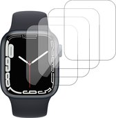 Screenprotector geschikt voor Apple Watch Series 7 41mm - Screenprotector geschikt voor iWatch 7 41mm - Tempered Glass - 4 Stuks
