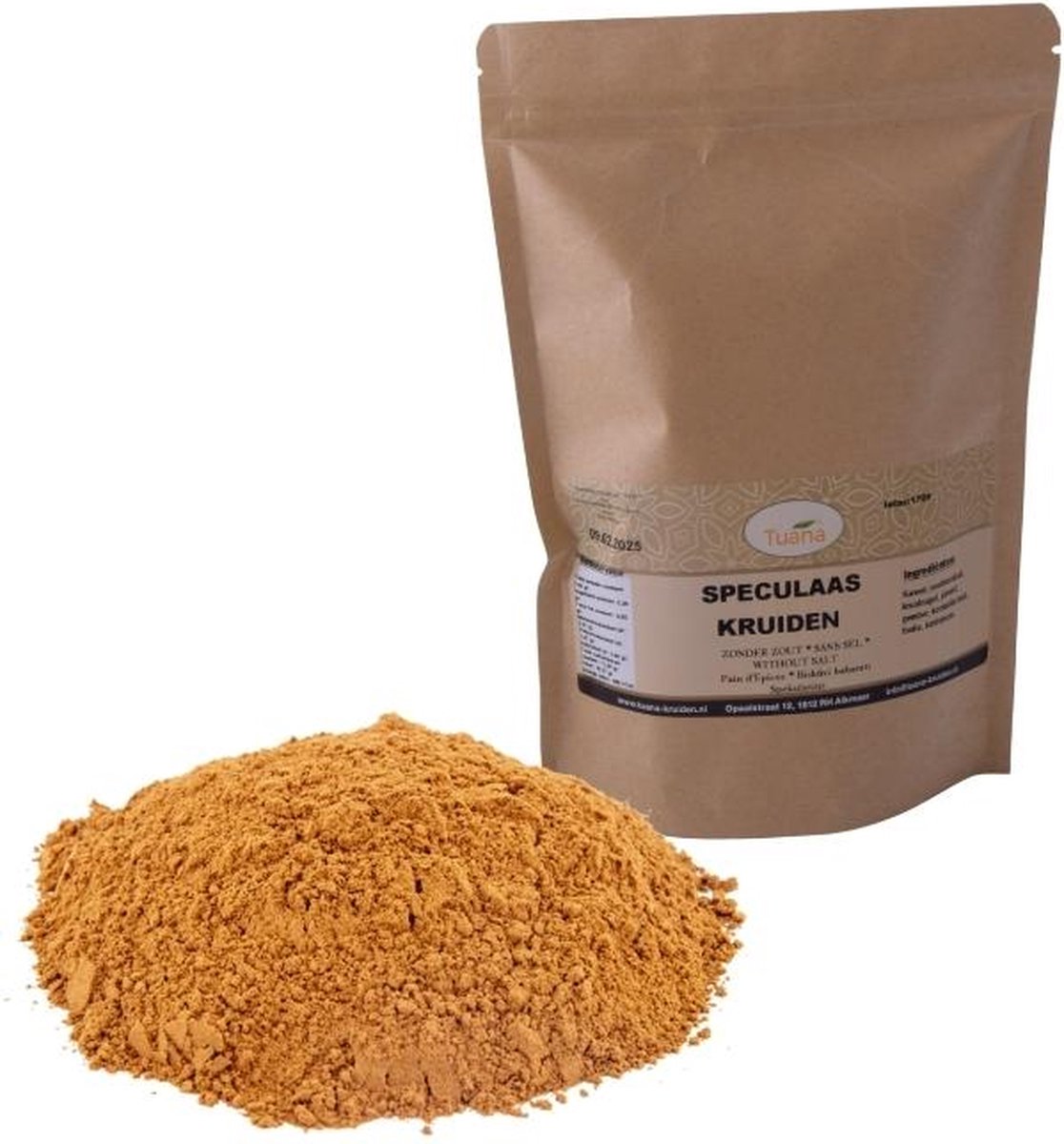 Goedkoopste Tuana Kruiden - Speculaas Kruiden - 500 Gram - Kruiden Zonder Zout - KZ291