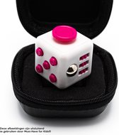 Fidget Cube "Wit-Roze" - Friemelkubus - Anti Stress Speelgoed Meisjes - 4 Jaar - 5 Jaar - 6 Jaar - Fidget Toys - Hoogsensitiviteit Kinderen - Stressbal