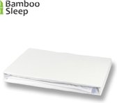 BambooSleep - 100% Bamboe hoeslaken voor matras | 120x210/220x30 cm | Puur Bamboe | Zijdezacht | Temperatuur Regulerend | Kleur wit