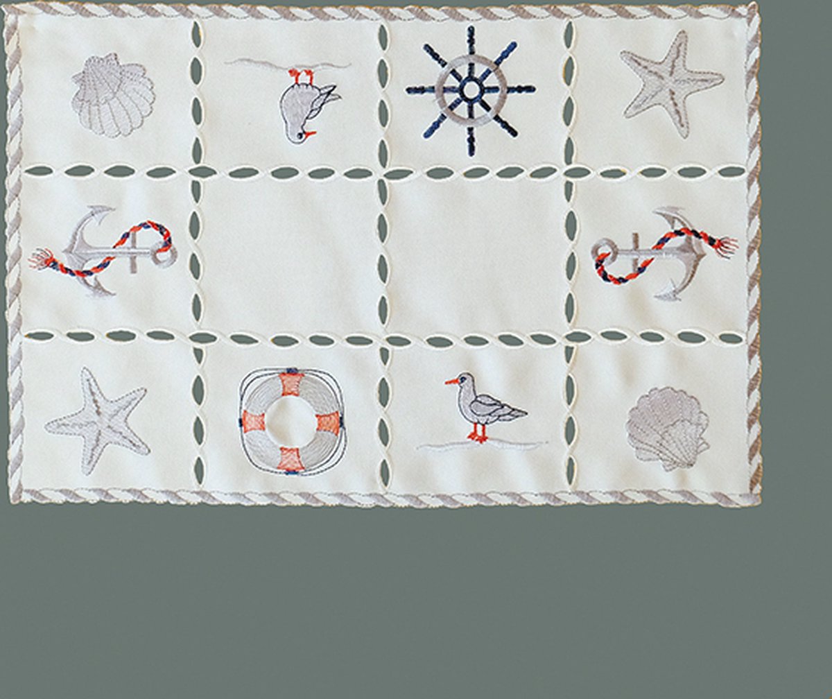 Tafelloper - Maritiem - Boten - Haven - Zeilen - Zeilboot - Loper 45 cm