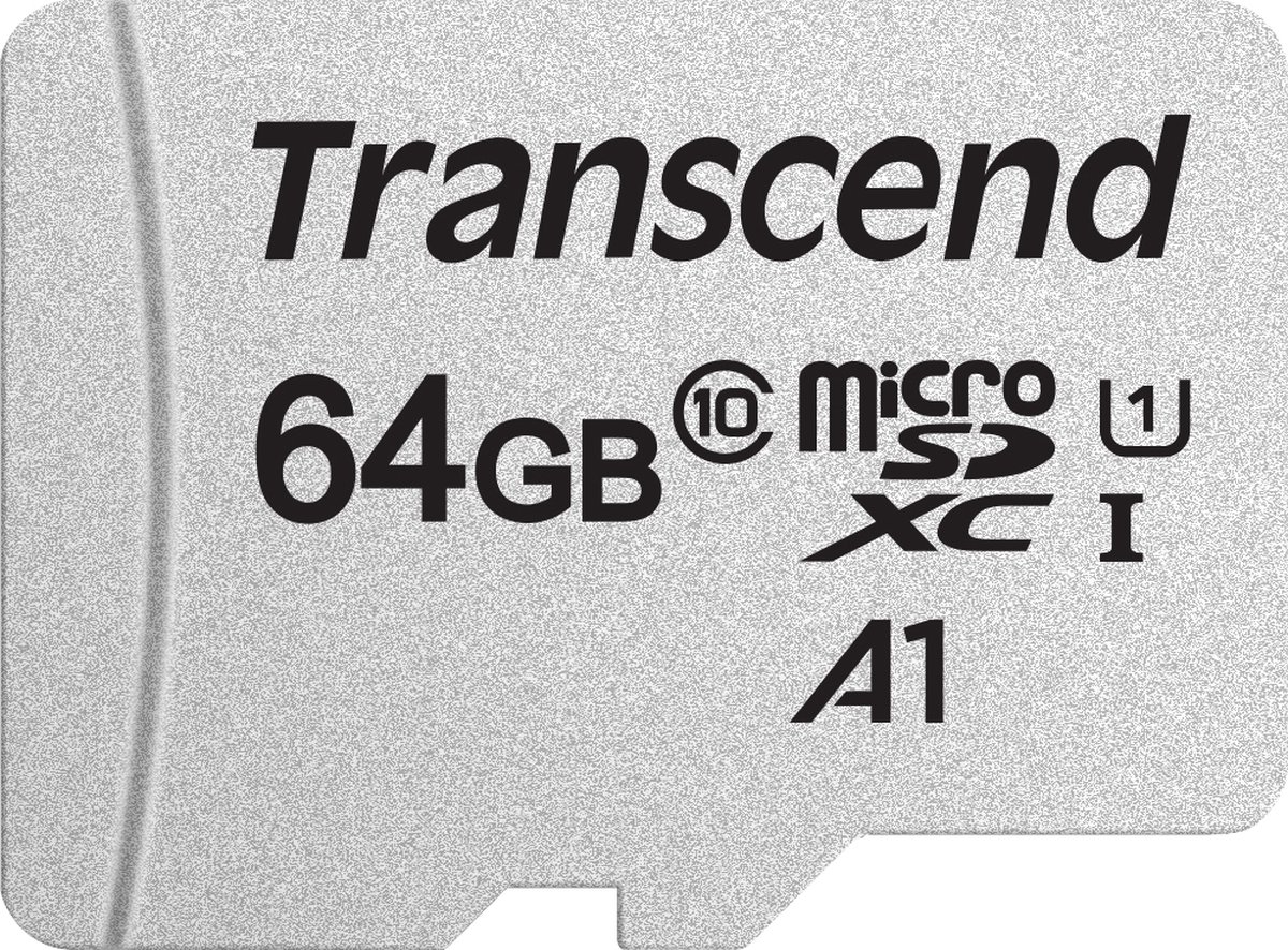 Transcend 64GB micro SD Class 10 U1 300S geheugenkaart