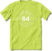 84th Happy Birthday T-shirt | Vintage 1938 Aged to Perfection | 84 jaar verjaardag cadeau | Grappig feest shirt Heren – Dames – Unisex kleding | - Groen - S