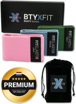 FITELASTIX - Bandes Booty Premium - Anti-Slip - Bande de résistance Set - bandes de Bandes de résistance en tissu - Sport Liserés élastiques - pour tous les niveaux - Fitness élastique - NOUVEAU!