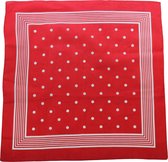 12 x Boerenzakdoek Kleur Rood Stippen