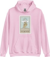 Hoodie Sweater | Ariana Grande | Just Like Magic | Muziek | Merchandise | Merch - Maat XL - Trui - Kleding - Roze - Unisex - Katoen - Polyester - Capuchon - Lange mouw - Steekzakke