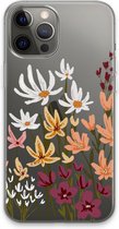 Case Company® - iPhone 13 Pro Max hoesje - Painted wildflowers - Soft Cover Telefoonhoesje - Bescherming aan alle Kanten en Schermrand