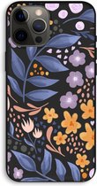 Case Company® - iPhone 12 Pro Max hoesje - Flowers with blue leaves - Biologisch Afbreekbaar Telefoonhoesje - Bescherming alle Kanten en Schermrand