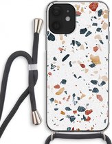 Case Company® - iPhone 12 hoesje met Koord - Terrazzo N°4 - Telefoonhoesje met Zwart Koord - Extra Bescherming aan alle Kanten en Over de Schermrand