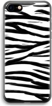 Case Company® - iPhone SE 2020 hoesje - Zebra pattern - Soft Cover Telefoonhoesje - Bescherming aan alle Kanten en Schermrand