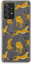 Case Company® - Samsung Galaxy A52 hoesje - Luipaard - Soft Cover Telefoonhoesje - Bescherming aan alle Kanten en Schermrand