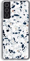 Case Company® - Samsung Galaxy S21 FE hoesje - Terrazzo N°1 - Soft Cover Telefoonhoesje - Bescherming aan alle Kanten en Schermrand