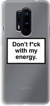 Case Company® - OnePlus 8 Pro hoesje - My energy - Soft Cover Telefoonhoesje - Bescherming aan alle Kanten en Schermrand
