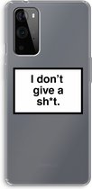 Case Company® - OnePlus 9 Pro hoesje - Don't give a shit - Soft Cover Telefoonhoesje - Bescherming aan alle Kanten en Schermrand