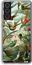 Case Company® - Samsung Galaxy S21 FE hoesje - Haeckel Trochilidae - Soft Cover Telefoonhoesje - Bescherming aan alle Kanten en Schermrand