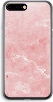 Case Company® - iPhone 7 PLUS hoesje - Roze marmer - Soft Cover Telefoonhoesje - Bescherming aan alle Kanten en Schermrand
