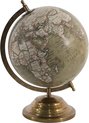 Clayre & Eef Wereldbol 22x30 cm Groen Hout Metaal Globe