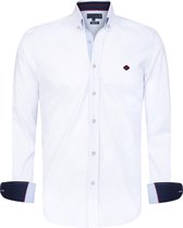 Overhemd "Deylo" - regular fit - wit - M