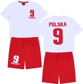 Wit-rode sportset voor jongens "POLSKA" / 116