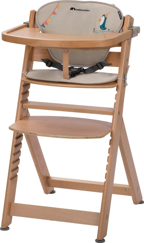 Bebeconfort Timba Kinderstoel met verkleinkussen Hout