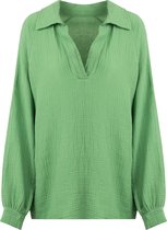 Mousseline blouse green