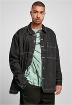 Urban Classics Overhemd -S- Oversized Trucker jacket Zwart
