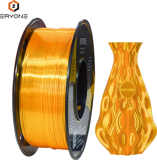 Eryone Silk PLA Filament 1.75mm 1kg Pour Printer 3D et Stylo 3D Or