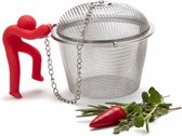 monkey-business-kruideninfuser-hike-mike-8-5-cm-rvs-rood-zilver