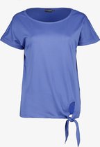 TwoDay geknoopt dames T-shirt - Blauw - Maat 3XL