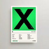 Ed Sheeran Poster - x (multiply) Album Cover Poster - Ed Sheeran LP - A3 - Ed Sheeran Merch - Muziek