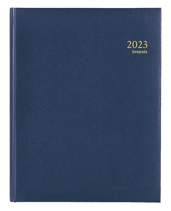 Brepols Agenda 2023 • CONCORDE • LIMA • 21 x 27 cm • Blauw • 1w/2p