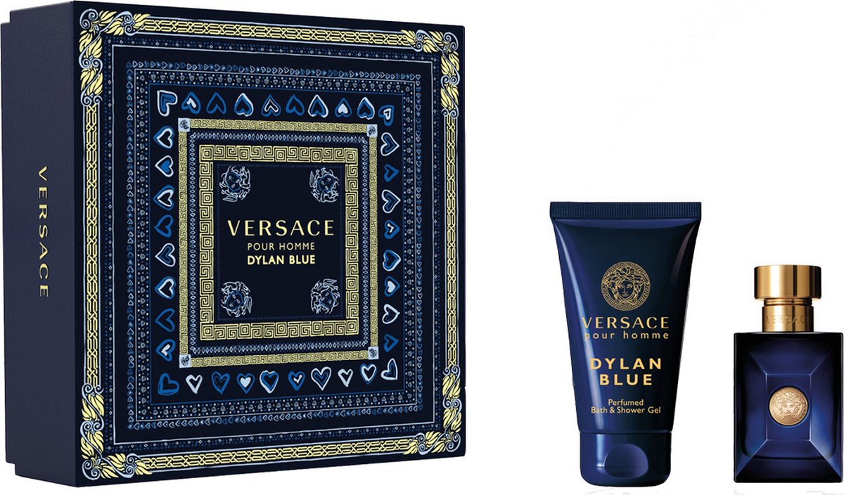 Versace Dylan Blue Giftset - 30 ml eau de toilette spray + 50 ml showergel - cadeauset voor heren
