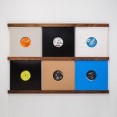 Vinyl Frame |  Walnoothout gelakt  | LP’s aan de muur ophangen | Wissellijst voor 12 inch platen | Album & artwork decoratie lijst | Handgemaakt in Nederland