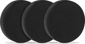 VONROC Disques de polissage/Tampons de polissage en mousse pour polisseuses - 150 mm, 3 pièces - Zwart