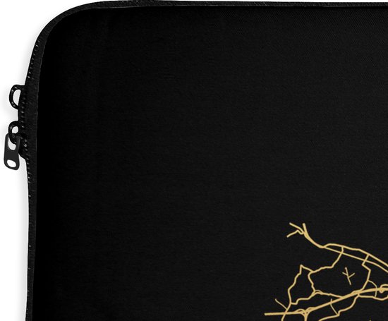 Housse pour ordinateur portable 13 pouces - Dresde - Or - Plan de la ville - Carte - Carte - Housse pour ordinateur portable