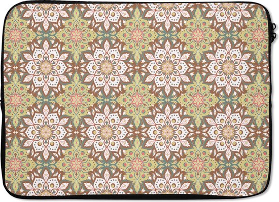 Housse pour ordinateur portable 13 pouces - Mandala - Bohème - Fleurs - Motifs - Housse pour ordinateur portable