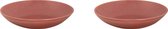 Mammoet Assiette creuse Spirit 21,5 cm Grès rouge 2 pc(s)