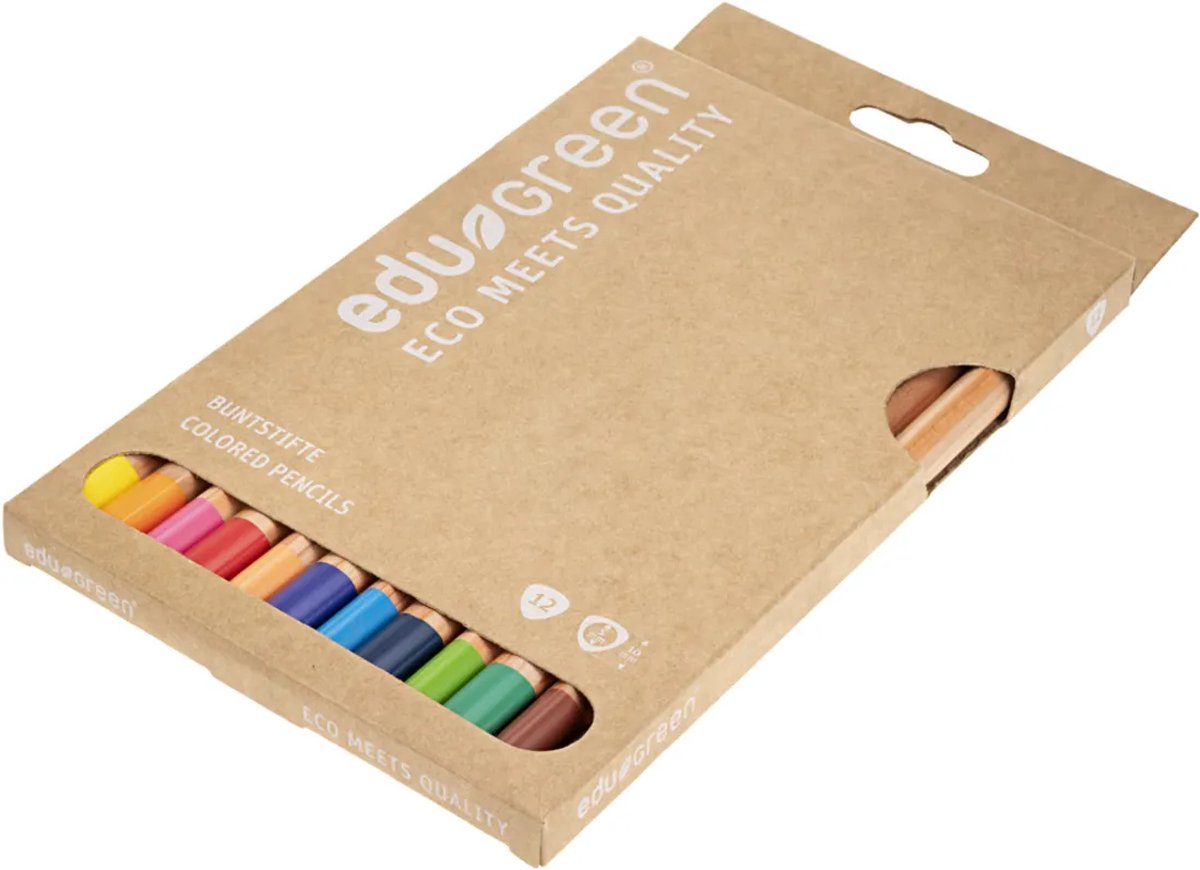 Edu Green - Jumbo Kleurpotloden - Set 12 stuks