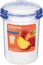 Sistema Klip it Boîte de rangement - Boîte ronde pour aliments frais - 1 Litre - Tamis Extra