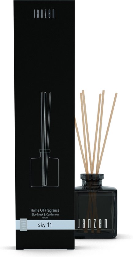 JANZEN Geurstokjes Sky 11 - Home Fragrance Sticks Sky 11 - Zacht en Sensueel - 200 ml
