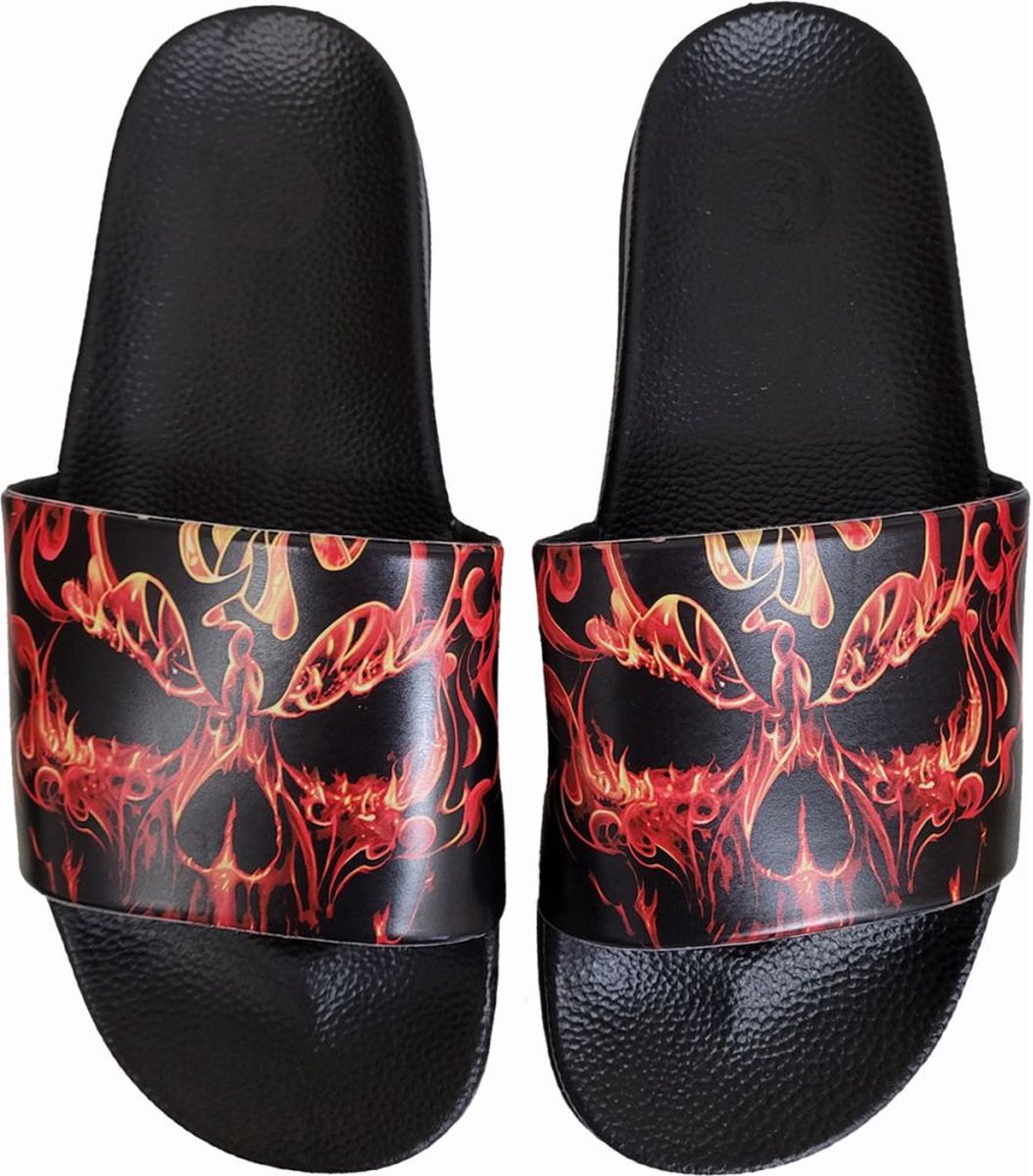 Spiral - SKULL BLAST Slippers - Zwart