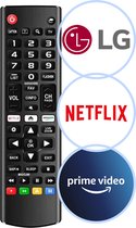 Télécommande pour LG (Smart) TV - Préprogrammée - Amazon - Netflix - Remplacement de la télécommande universelle pour LG d'origine AKB75095307 AKB75375604 AKB74915305