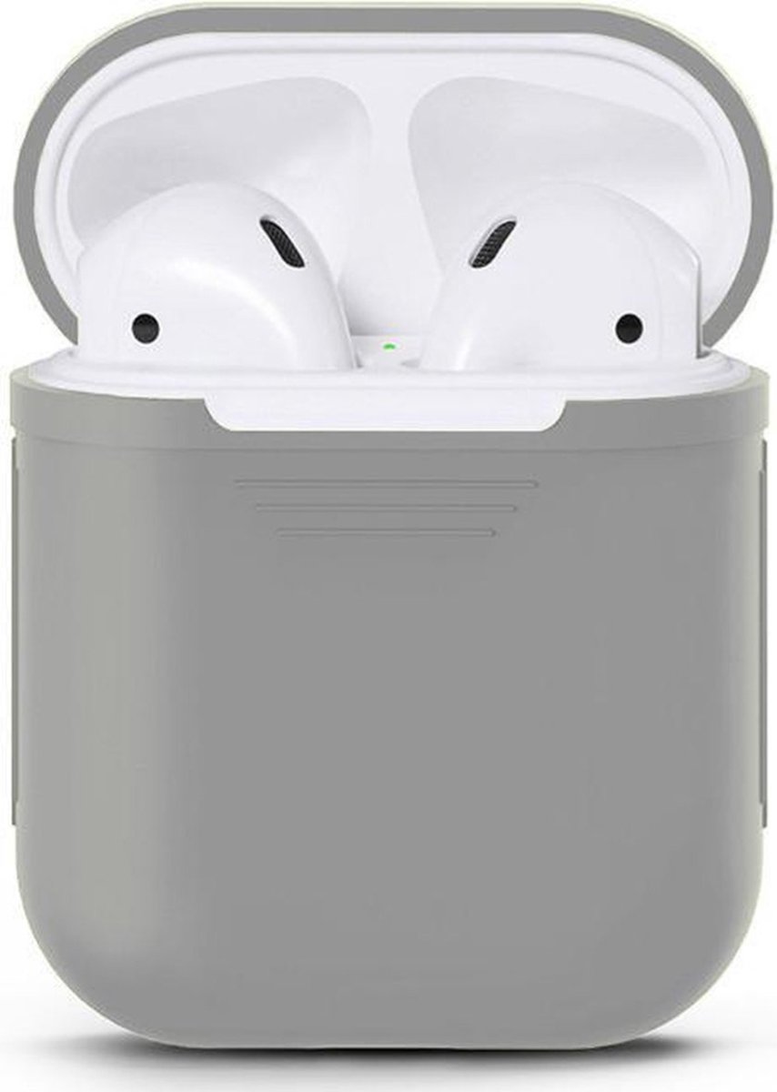 Supertarget AirPods Case Grijs - Airpods hoesje - Airpods case - Beschermhoes voor AirPods 1+2 - Grey - Army