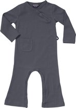 Silky Label jumpsuit glacier grey - Wijde Pijp - maat 98/104 - grijs