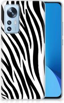 Trendy Telefoonhoesjes Xiaomi 12 | 12X Smartphone hoesje Zebra