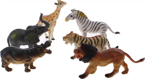 Animal World Wilde Dieren - Speelfiguren Assortiment in Doos - Johntoy