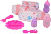 John Toy Baby Rose verzorgset in tasje